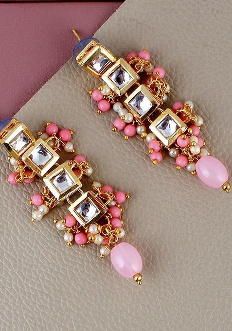 Gold Kundan Gold Plated Earrings