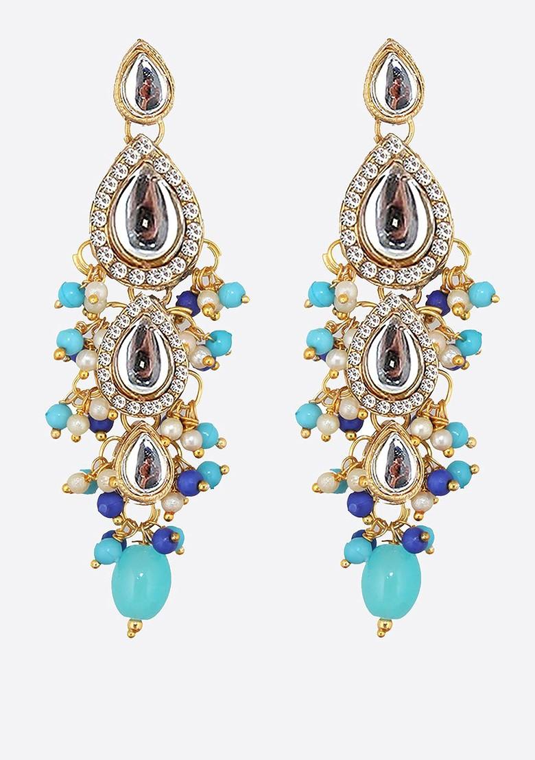 Gold Kundan Gold Plated Earrings