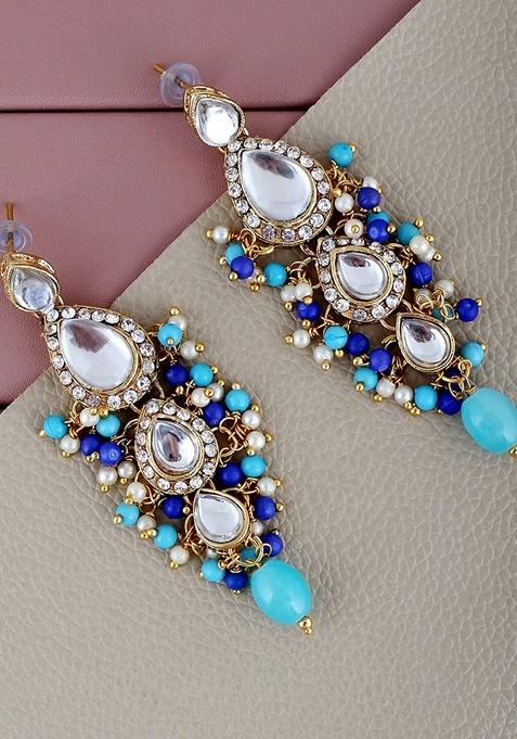 Gold Kundan Gold Plated Earrings