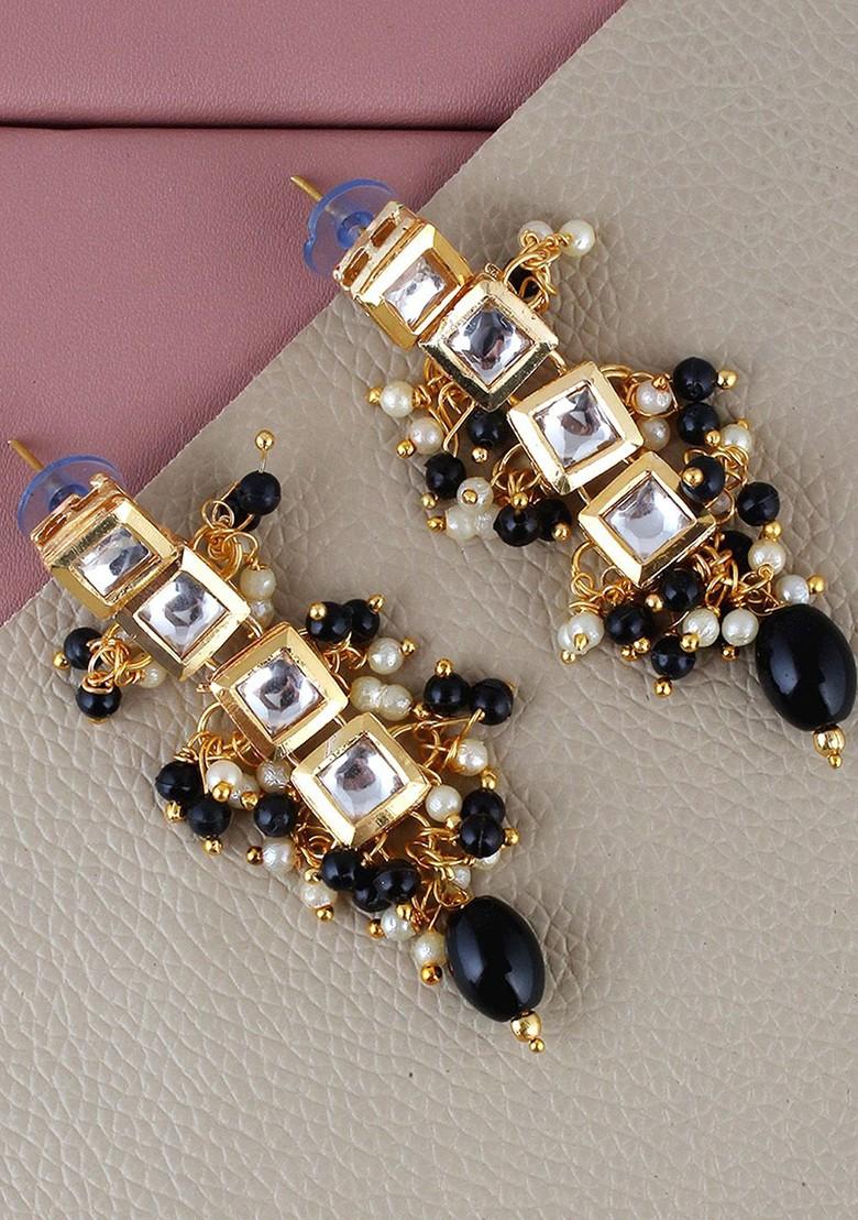Gold Kundan Gold Plated Earrings