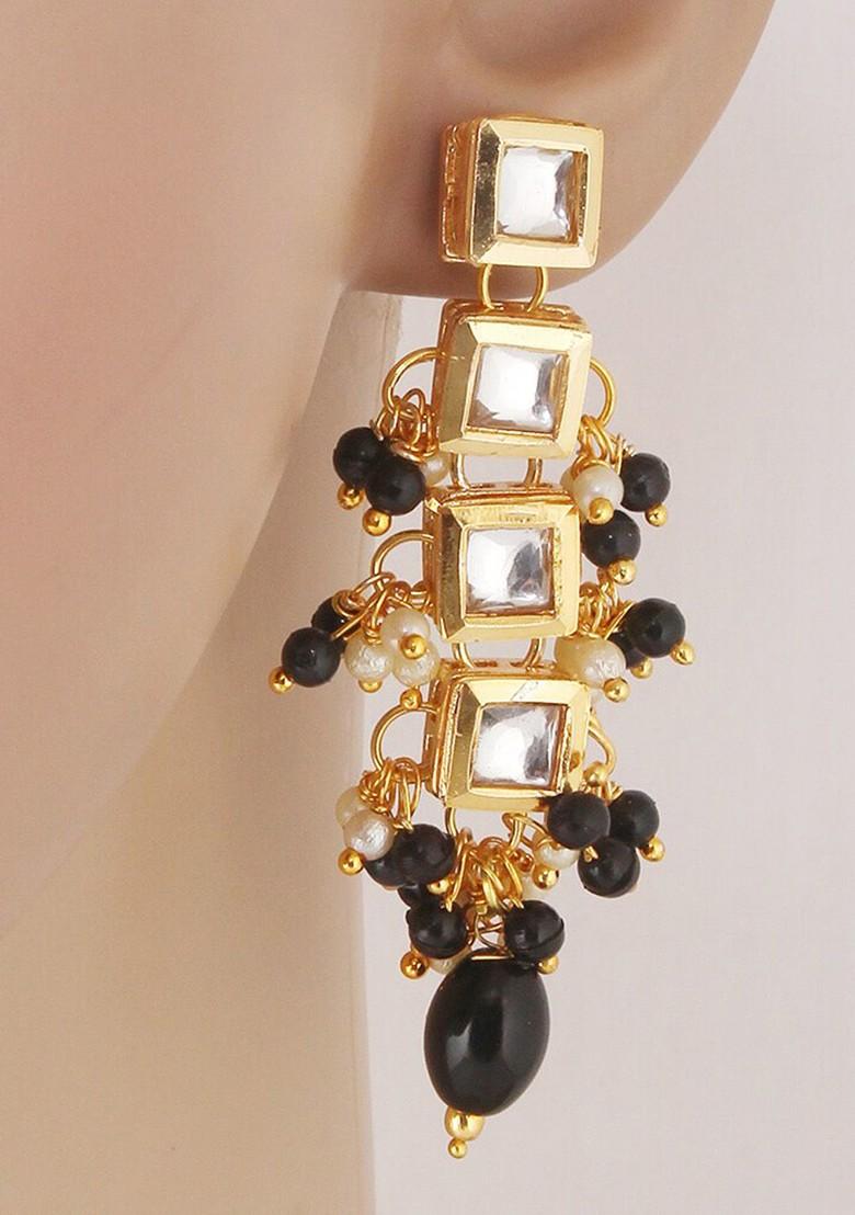 Gold Kundan Gold Plated Earrings