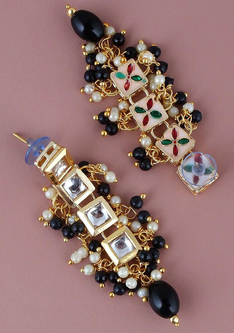 Gold Kundan Gold Plated Earrings