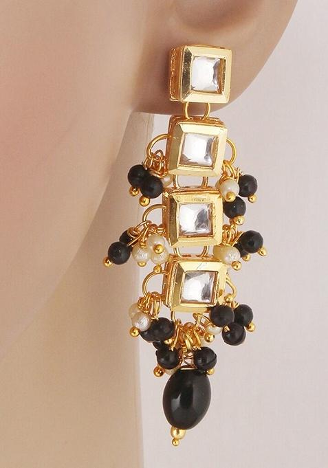 Gold Kundan Gold Plated Earrings