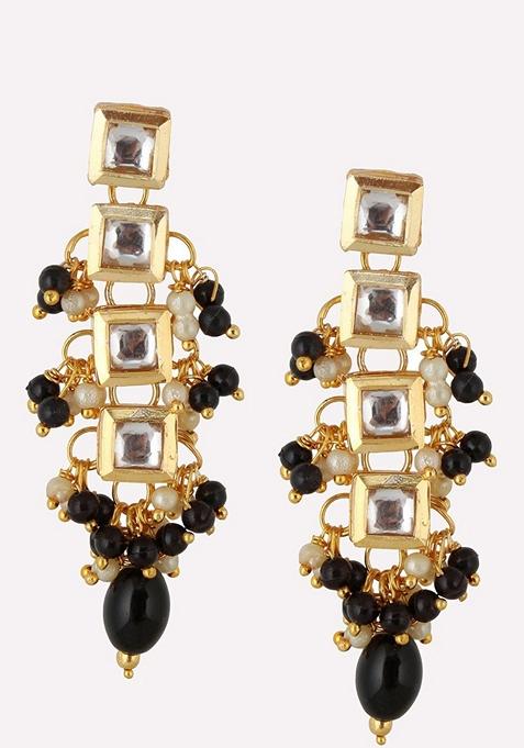 Gold Kundan Gold Plated Earrings