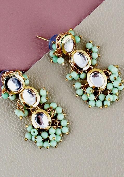 Gold Kundan Gold Plated Earrings