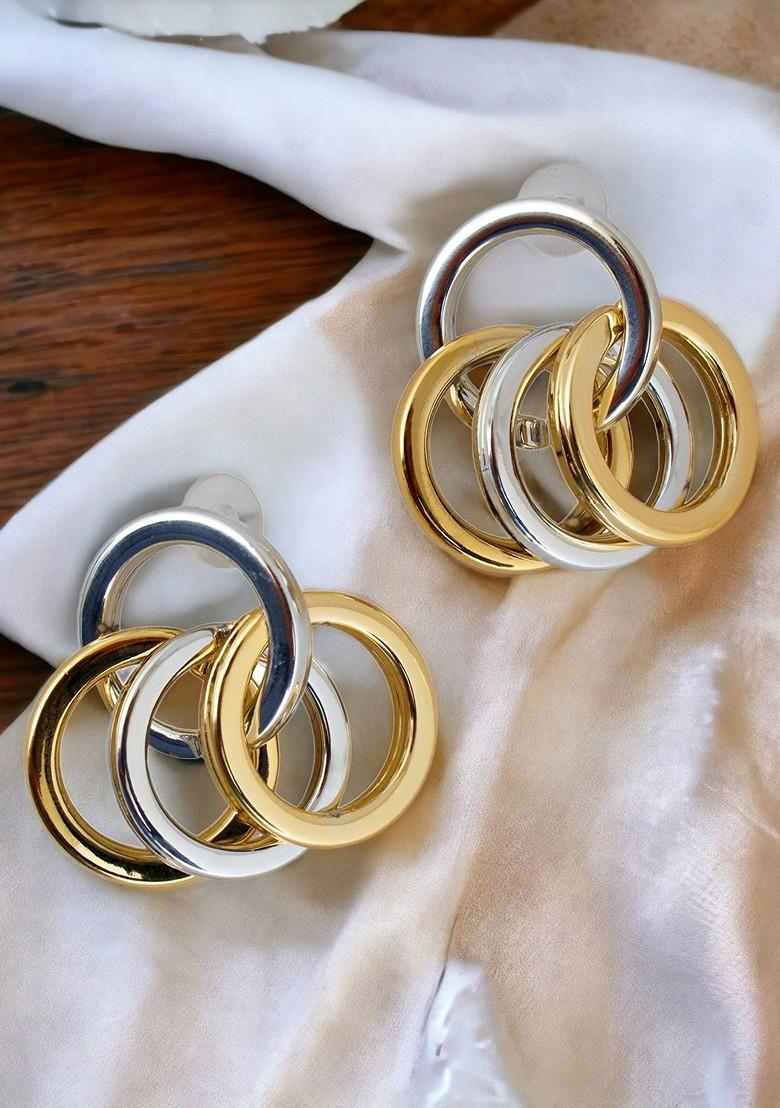 Gold Studs Gold Plated Earrings