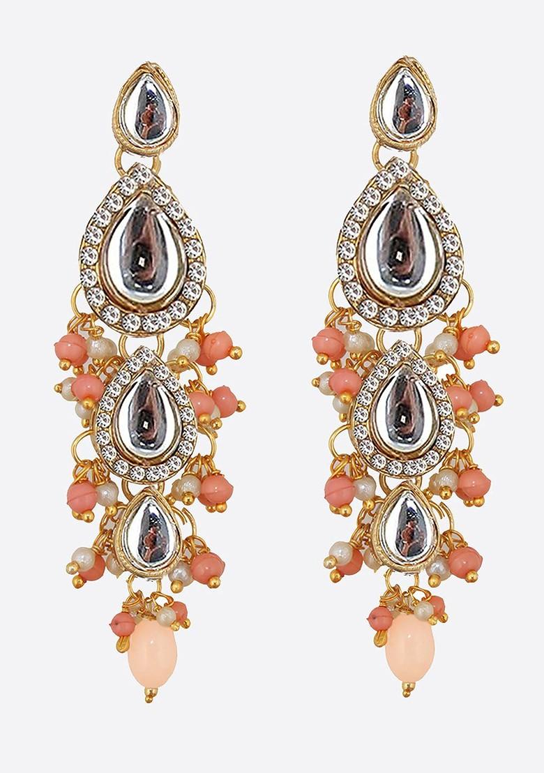 Gold Kundan Gold Plated Earrings