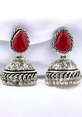 Silver Studs Silver Plated Earrings