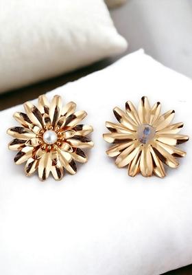 Gold Studs Gold Plated Earrings