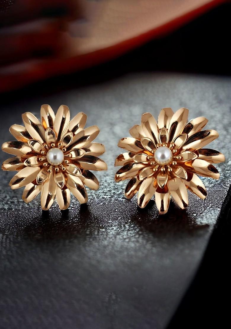 Gold Studs Gold Plated Earrings