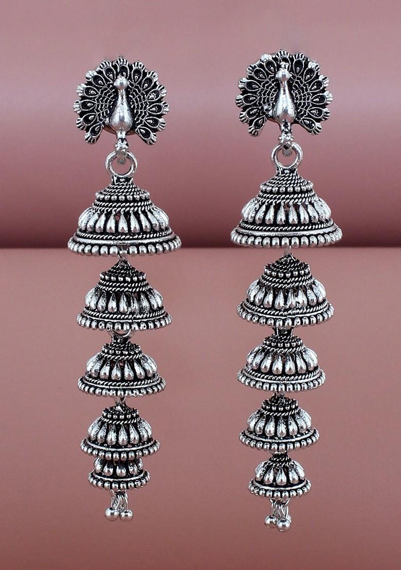 Silver Studs Silver Plated Earrings