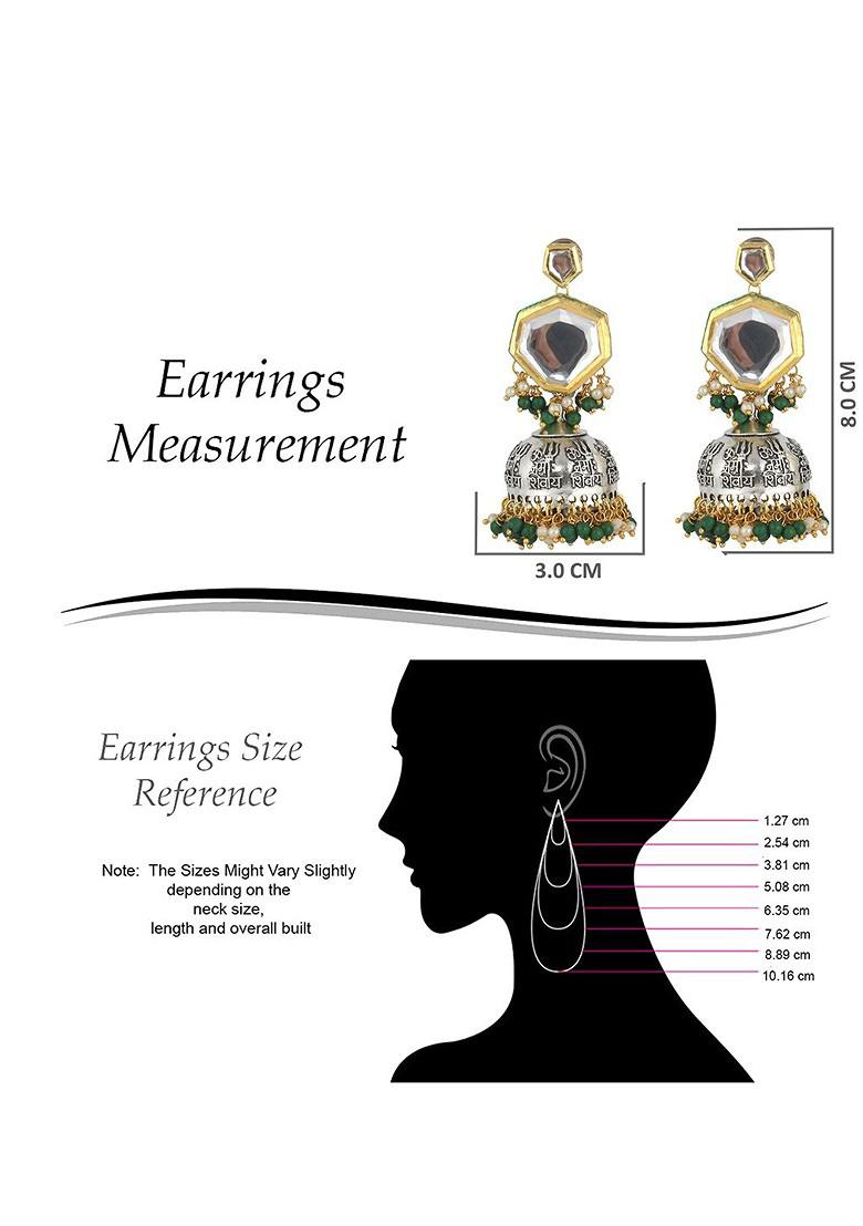 Silver Studs Gold Plated Earrings