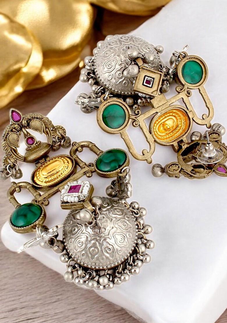 Silver Studs Silver Plated Earrings