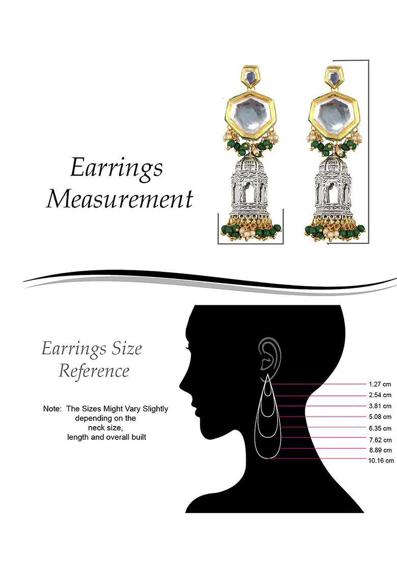 Silver Studs Gold Plated Earrings - Indya