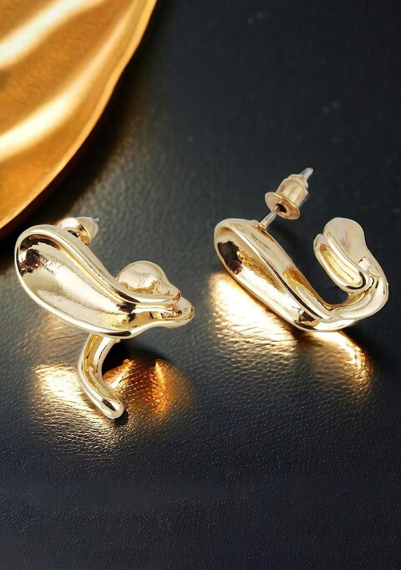 Gold Studs Gold Plated Earrings