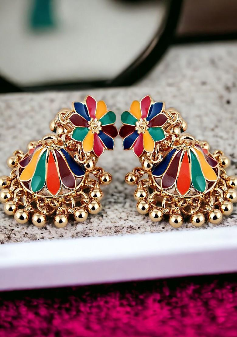 Gold Studs Gold Plated Earrings