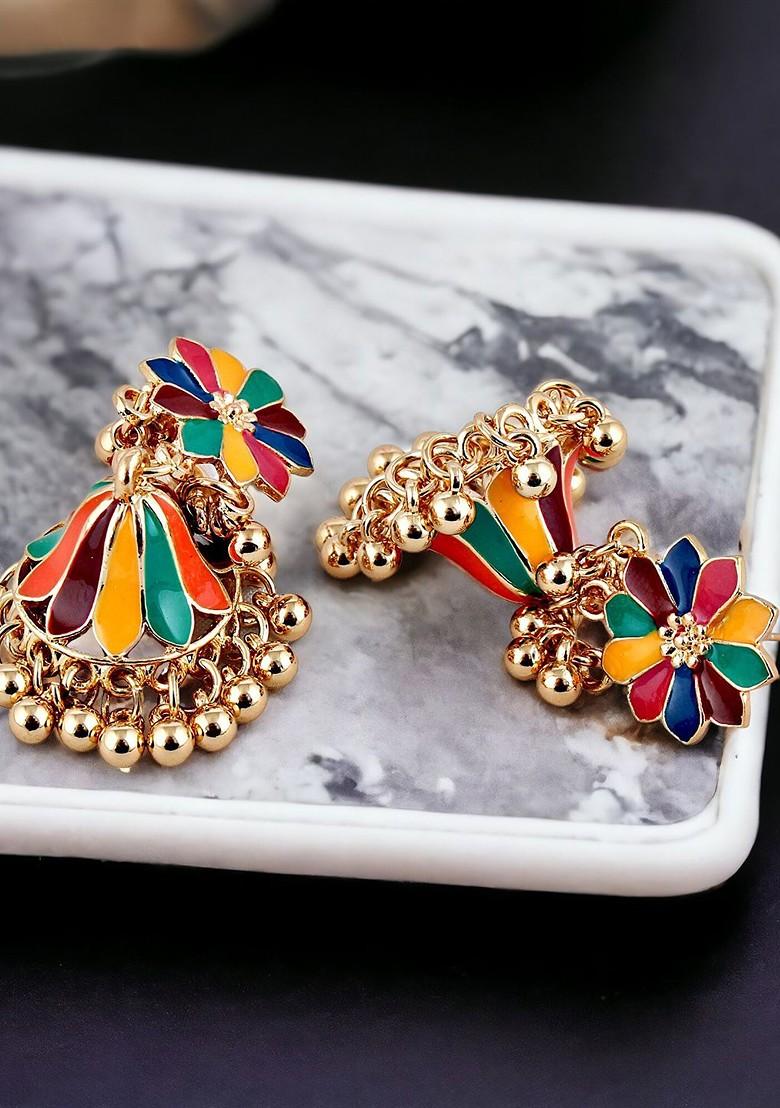 Gold Studs Gold Plated Earrings