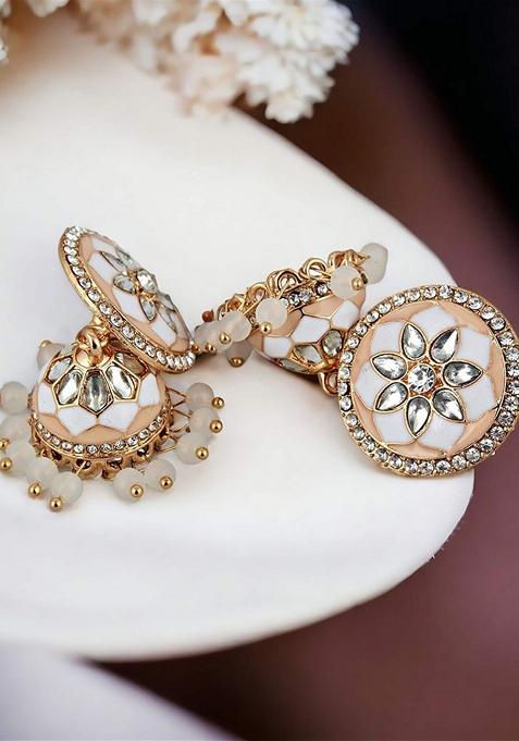 Gold Kundan Gold Plated Earrings