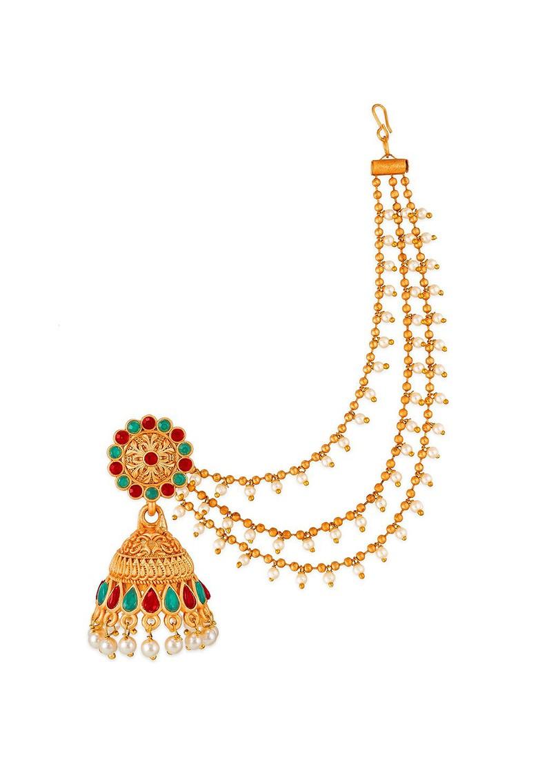 Gold Contemporary Studs Earrings