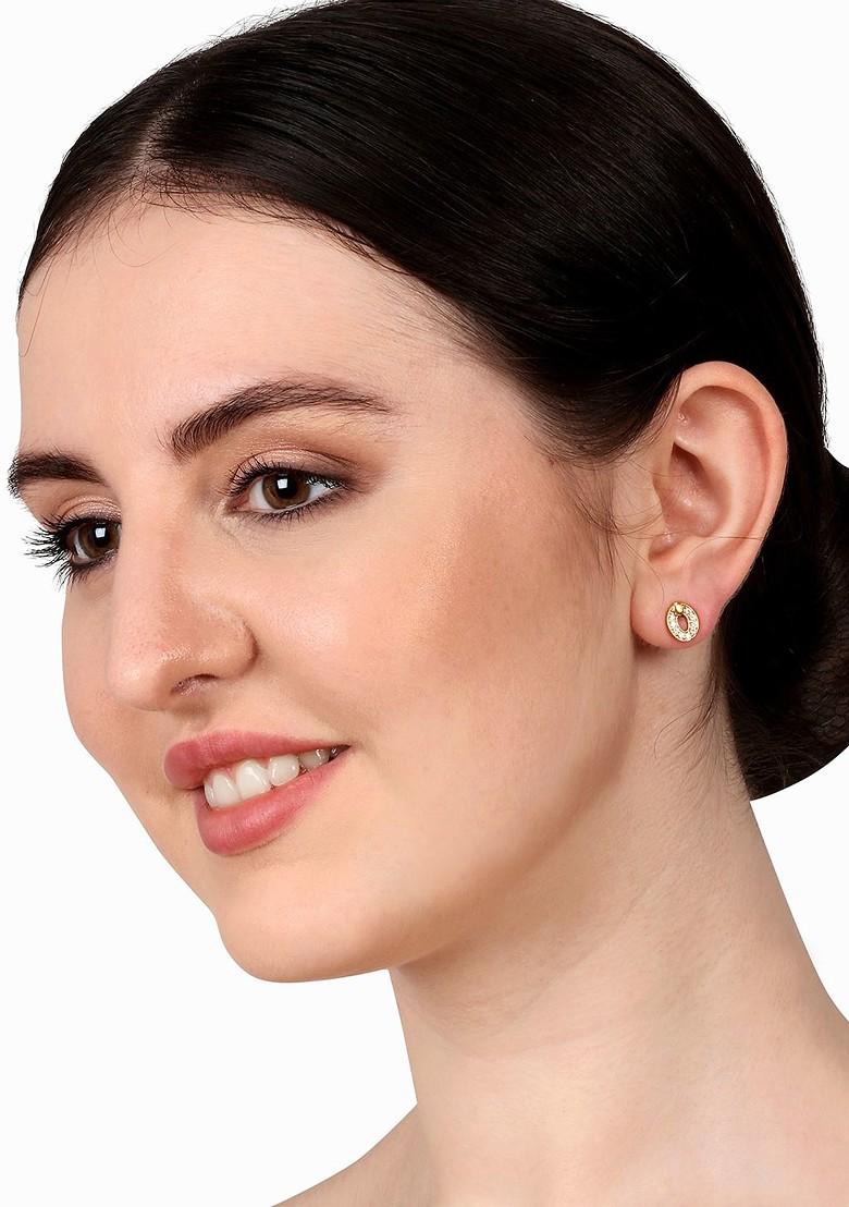 Gold Toned Classic Studs Earrings