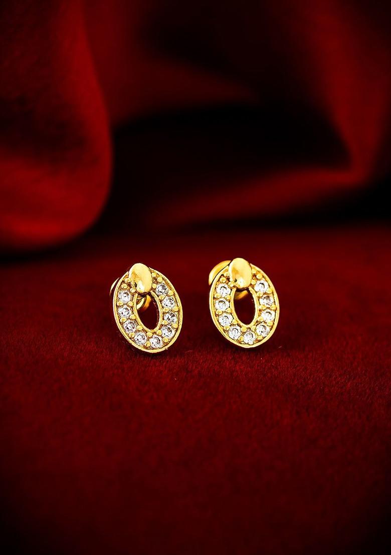 Gold Toned Classic Studs Earrings
