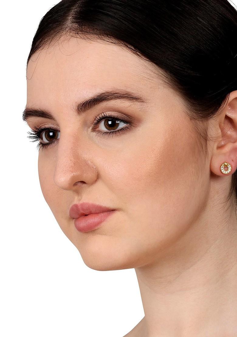 Gold Toned Classic Studs Earrings