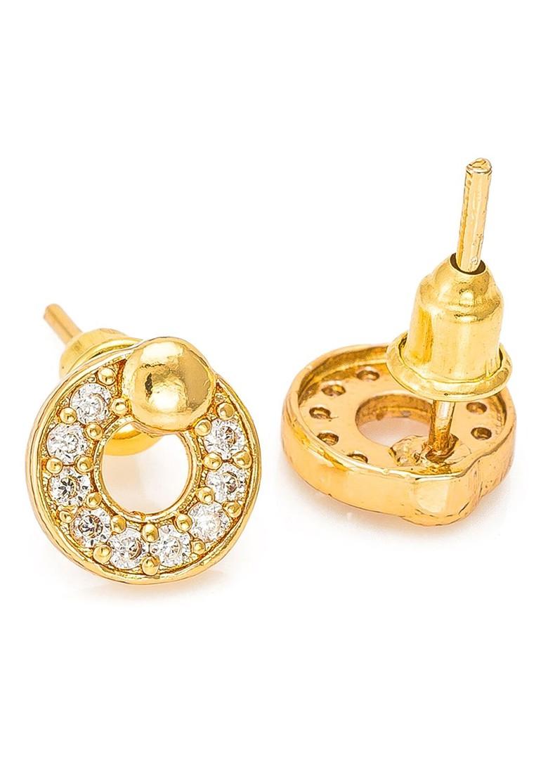 Gold Toned Classic Studs Earrings