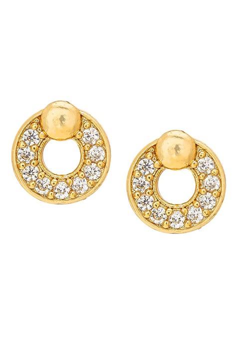 Gold Toned Classic Studs Earrings