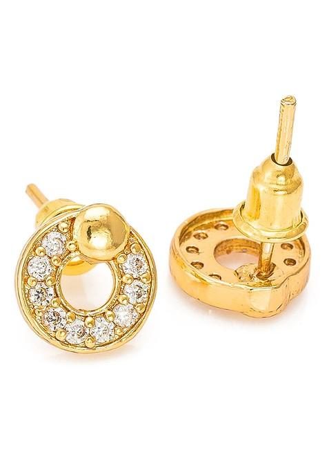 Gold Toned Classic Studs Earrings