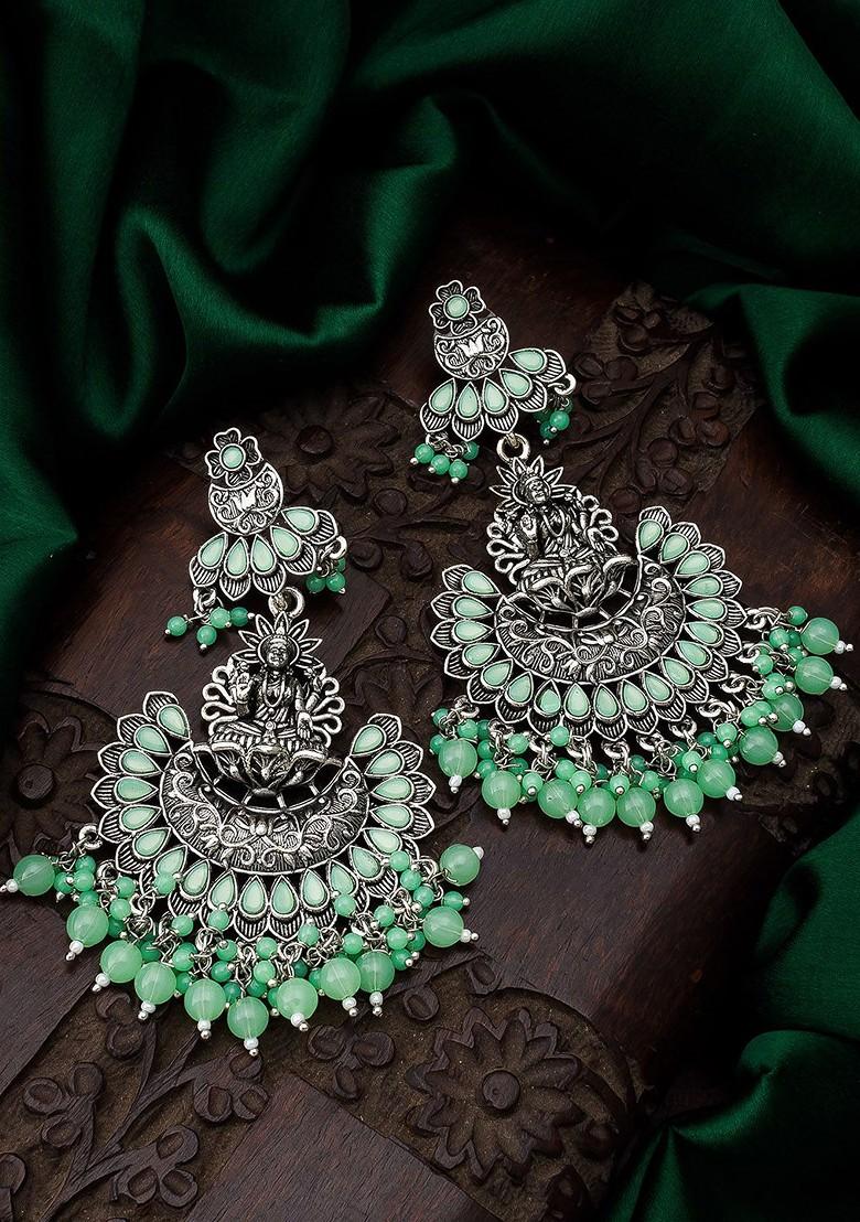 Silver Contemporary Silver Chandbalis Earrings