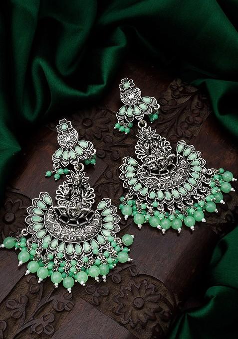 Silver Contemporary Silver Chandbalis Earrings