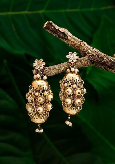 Gold Toned Contemporary Jhumka