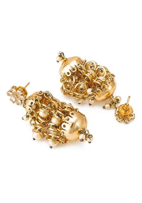 Gold Toned Contemporary Jhumka