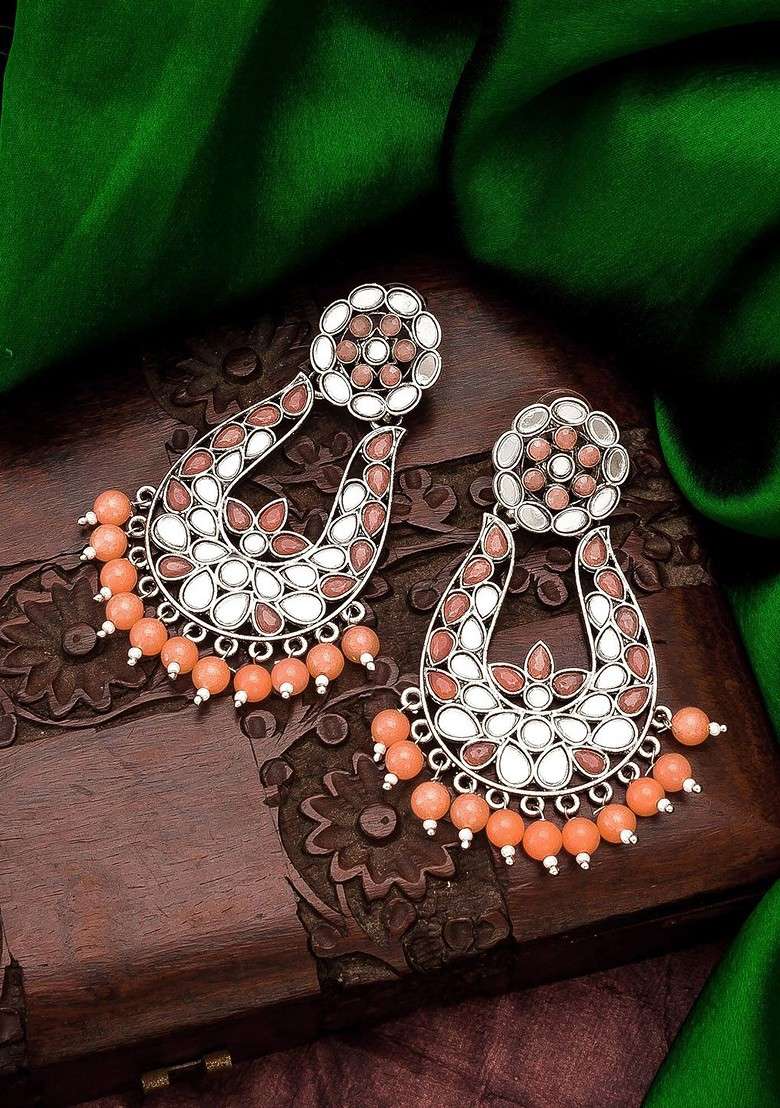 Gold Toned Classic Jhumkas Earrings - Indya