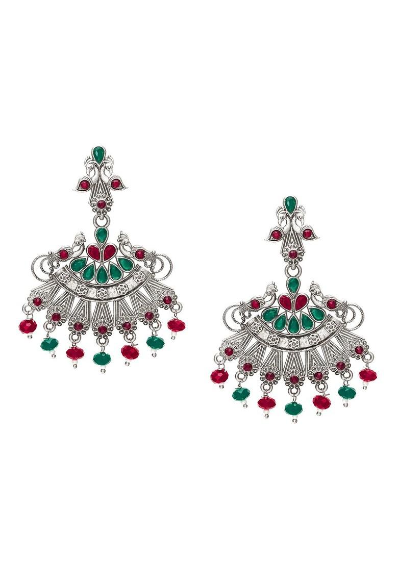 Silver Silver Toned Classic Drop Earrings