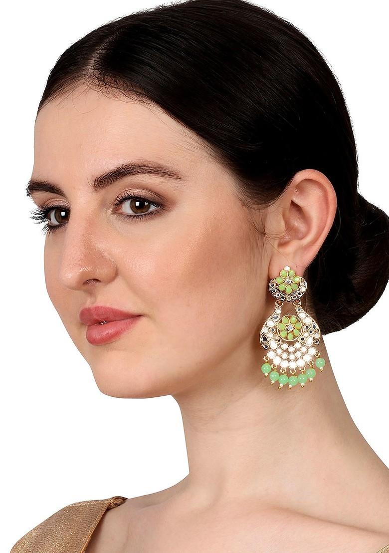 Gold Toned And Gold Plated Classic Chandbalis Earrings