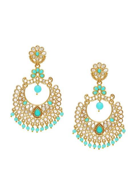 Gold Toned Classic Drop Earrings