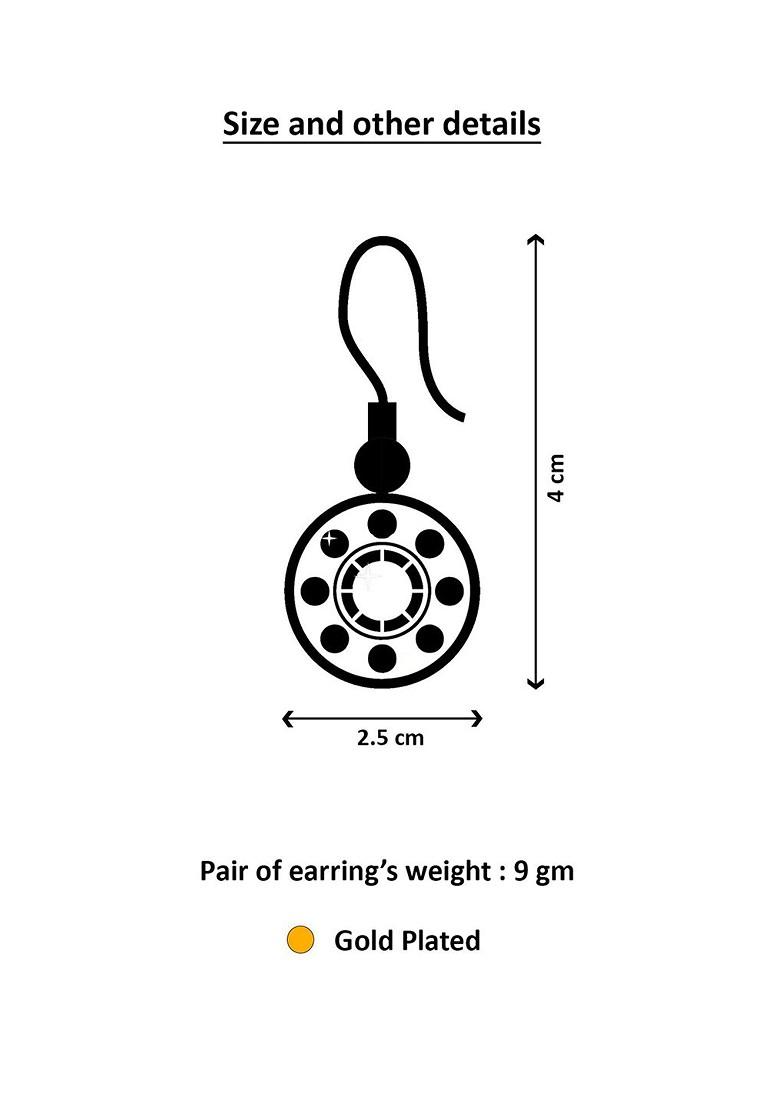 Set Of 3 Silver Plated Artificial Stones Studded And Beaded Dome Shaped Jhumkas