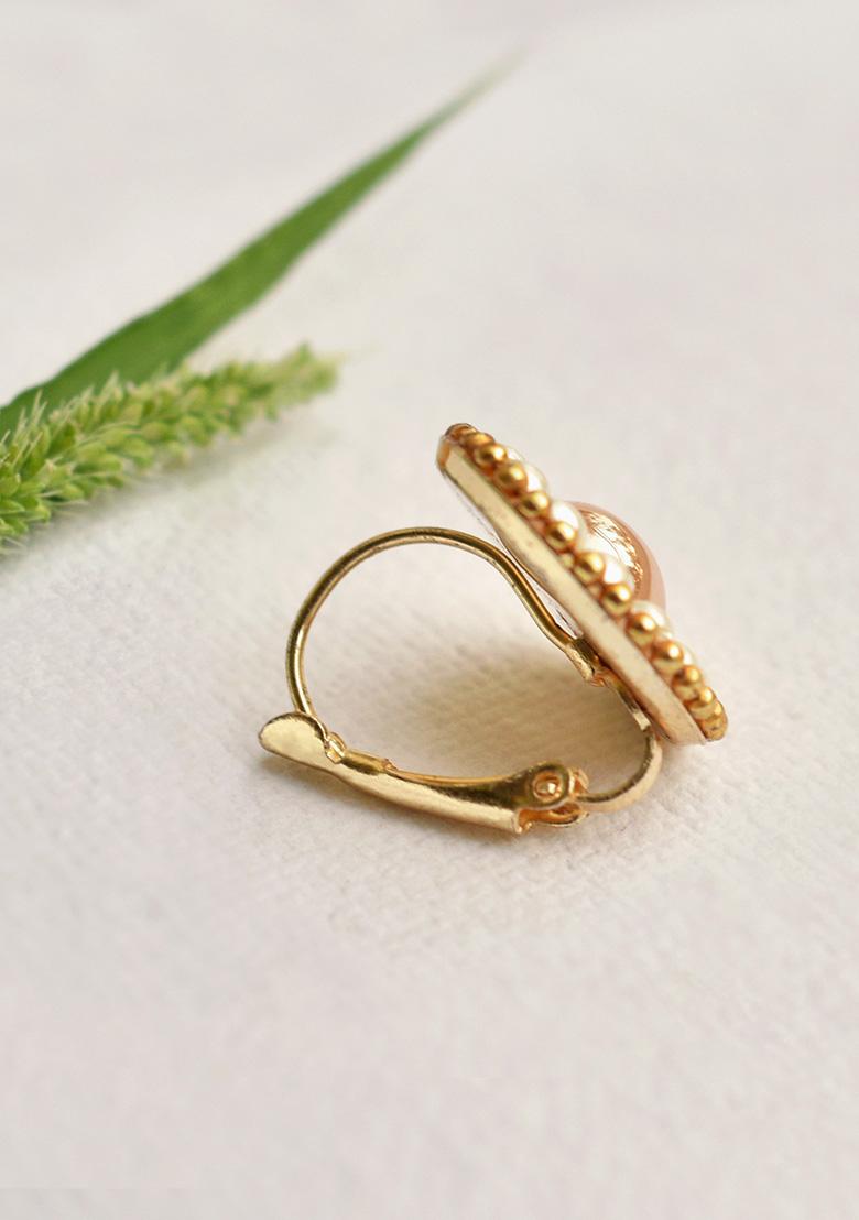 Red Mixed Alloy Vintbloom Earrings Earrings