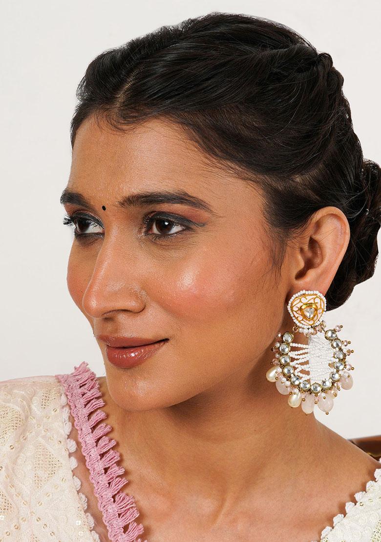 Pink Mixed Alloy Pink Wink Earrings