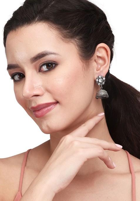 Contemporary Jhumkas Earrings