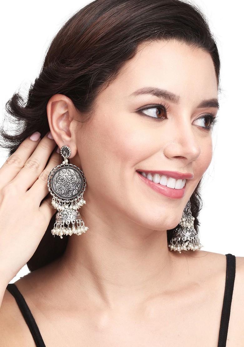 Contemporary Jhumkas Earrings