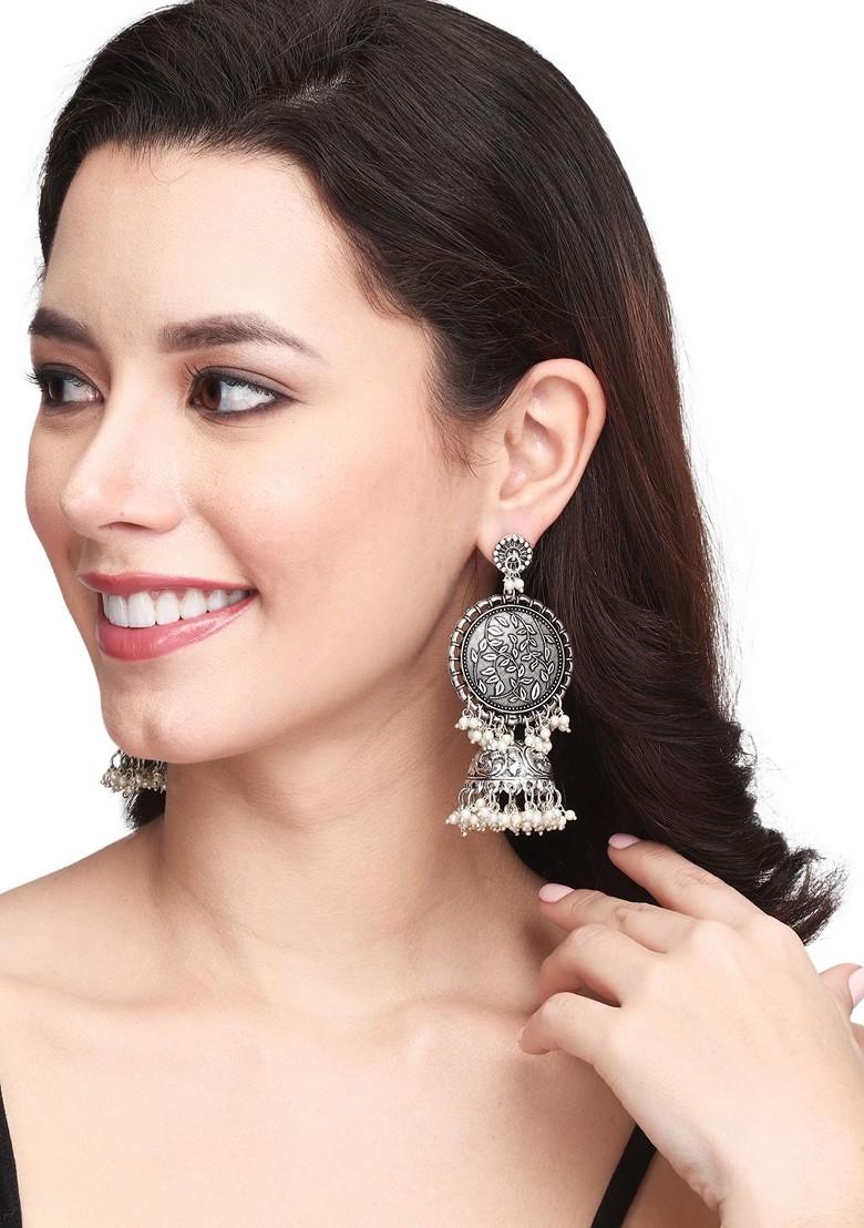 Contemporary Jhumkas Earrings