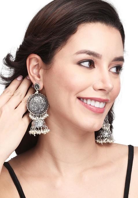 Contemporary Jhumkas Earrings