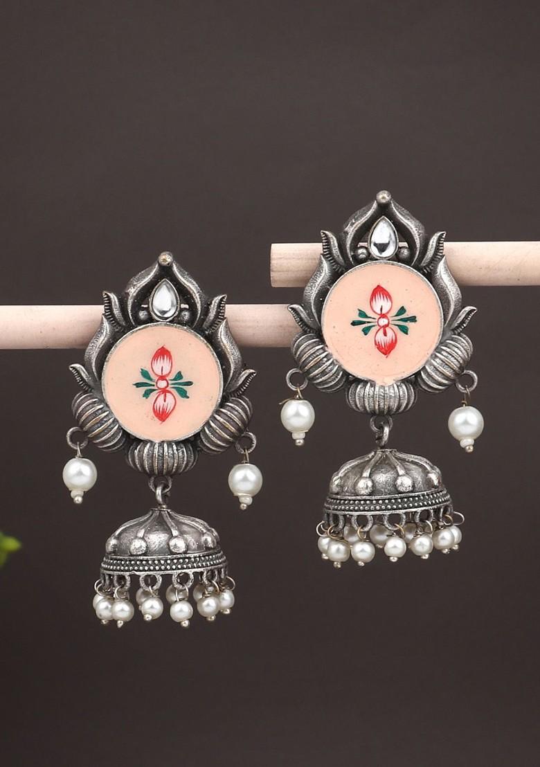 Contemporary Jhumkas Earrings