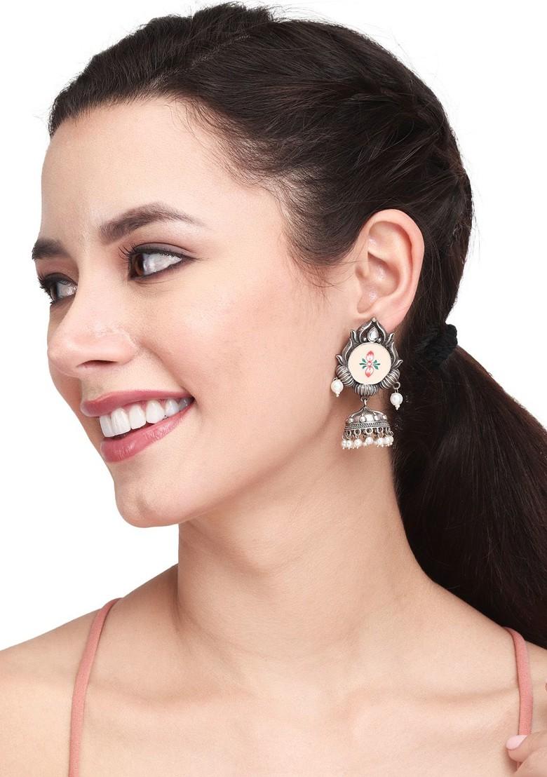 Contemporary Jhumkas Earrings