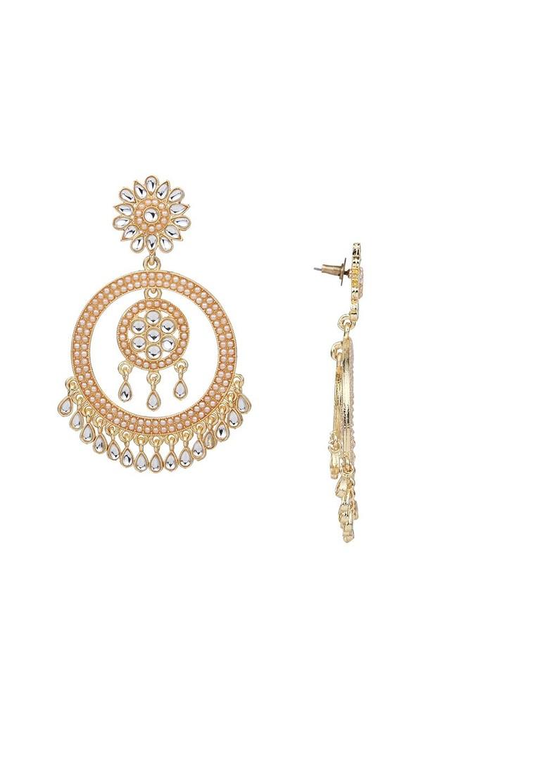 Gold Plated Contemporary Chandbalis