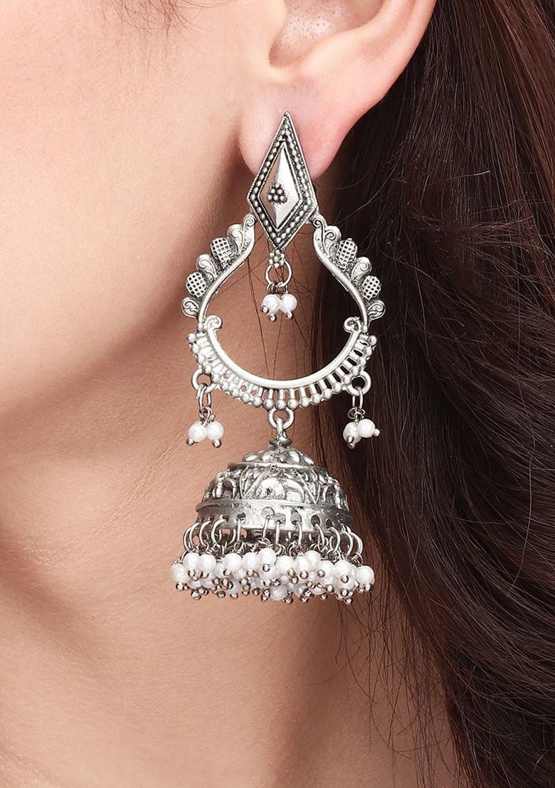 Contemporary Jhumkas Earrings