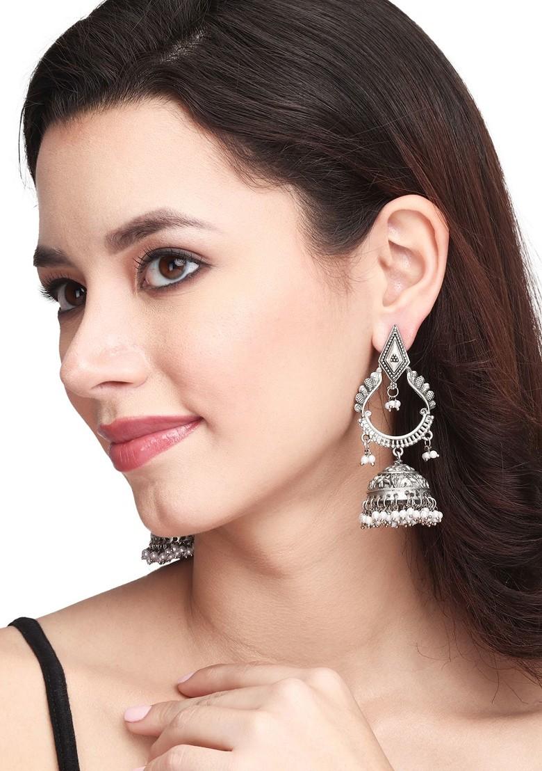 Contemporary Jhumkas Earrings