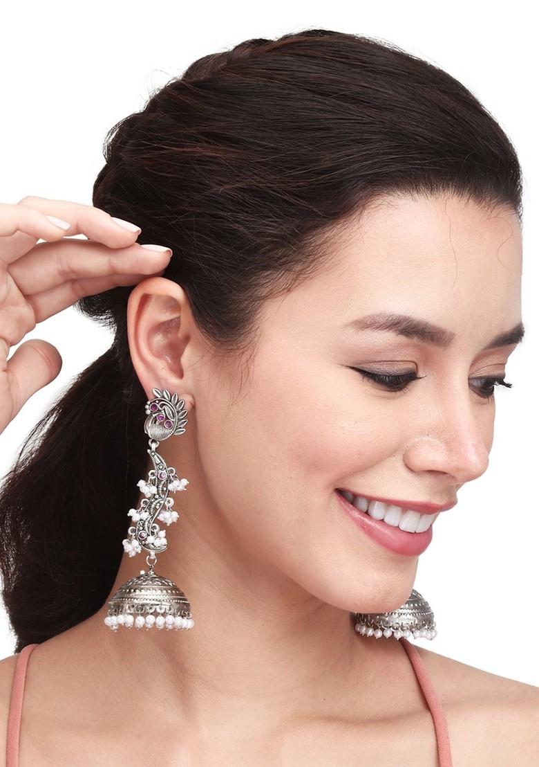 Contemporary Jhumkas Earrings